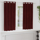 Verduisterende gordijnen 2 stuks wijnrood 140x175 cm fluweel