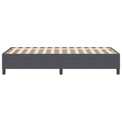 Boxspring Bed Corduroy Stof Donkergrijs 100 x 200 cm