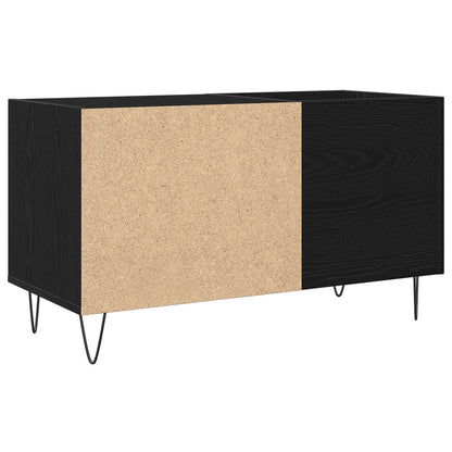 Recordkast Zwart Eiken 84,5X38X48 Cm Hout