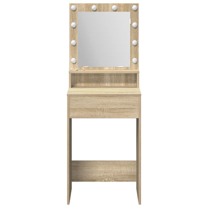 Kaptafel Met Led Verlichting In , Sonoma Eiken 50 x 41 x 135 cm