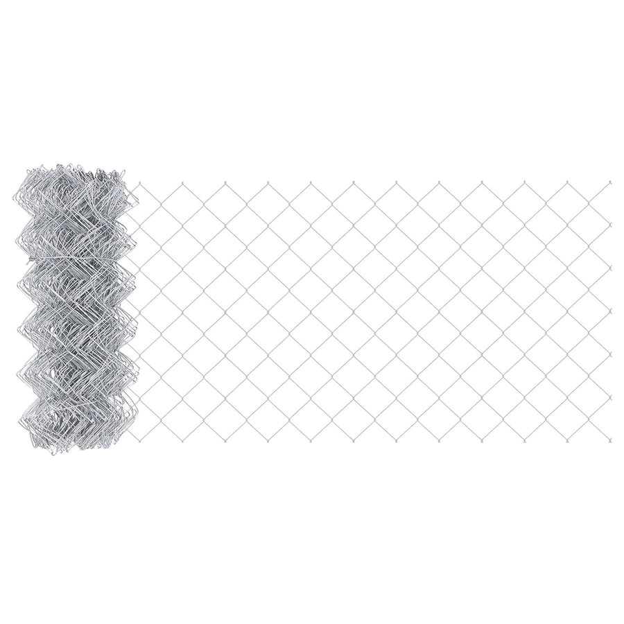 Kettinglink Hek Met 22 U-Palen Zilver 0.6X25 M Staal