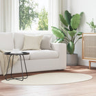 Rugs HUARTE Cream 120 x 170 cm Polyester