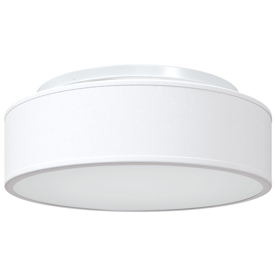 Plafondlamp Inbouw Ø 38 Cm Stof E27 Ø38 x 13,5 cm Wit zonder sterrenlampenkap
