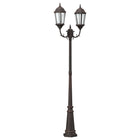 Buitenlamp aluminium brons 68x20x235 cm