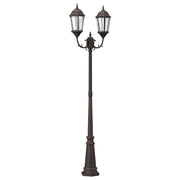 Buitenlamp aluminium brons 68x20x235 cm