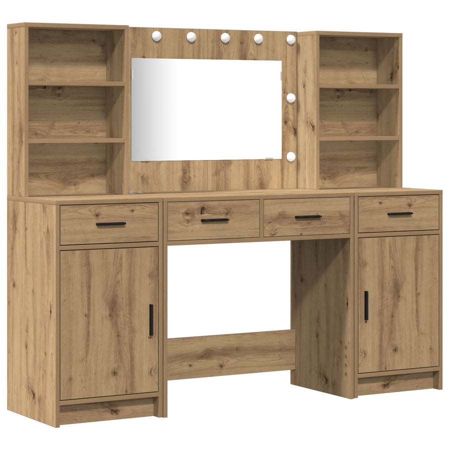 3-Delige Kaptafel Set Artisan Eiken Engneered Hout
