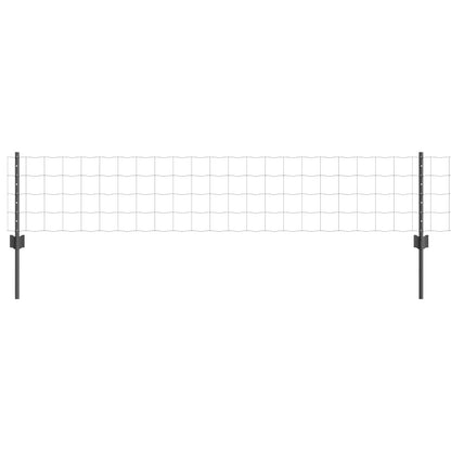 Euro Fence Met 5 U Palen Grijs 0.4X10 M Staal