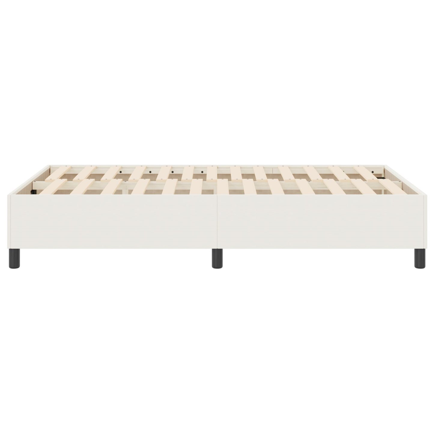 Boxspring Bed Klein Tweepersoons Corduroy Stof Crème 120 x 190 cm