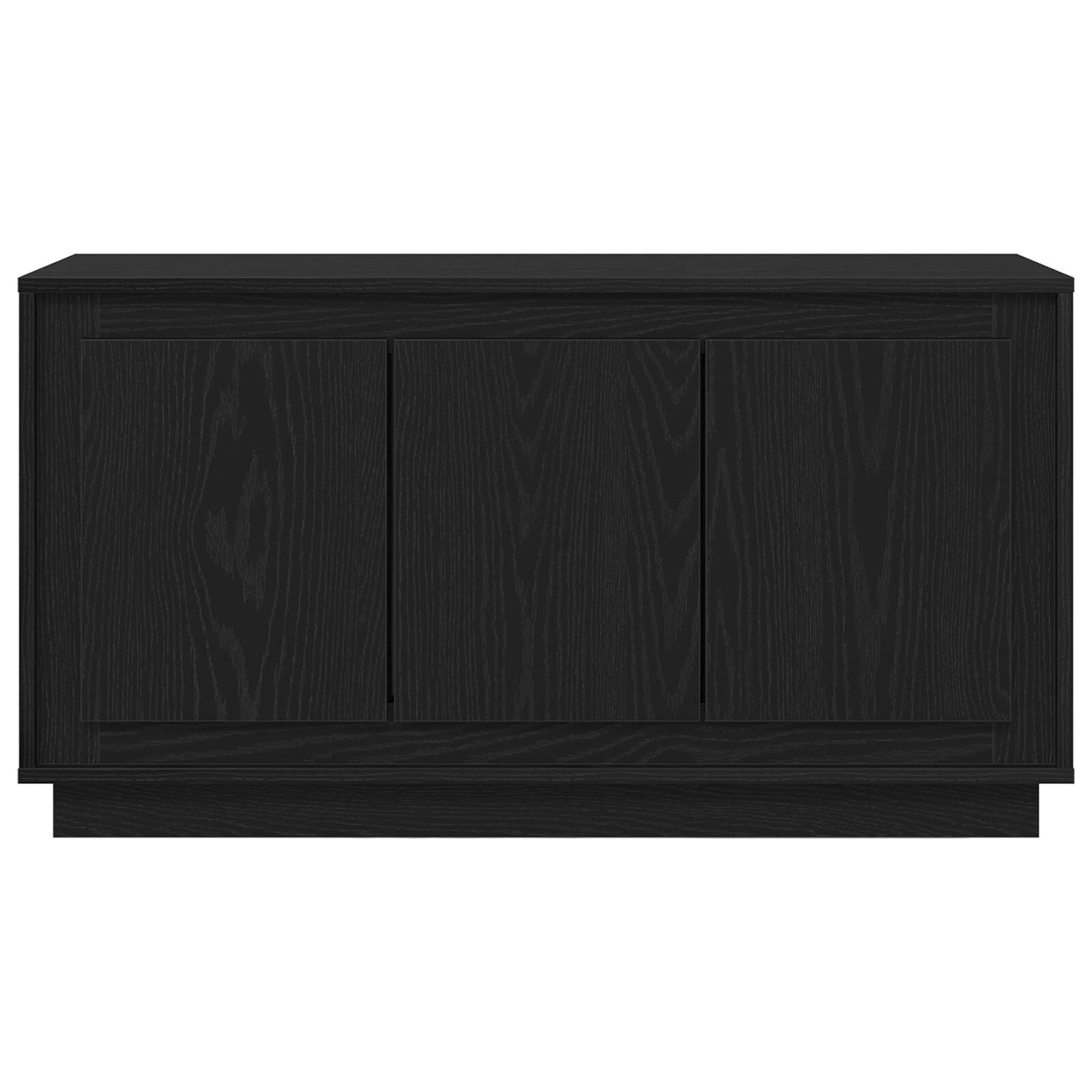 Sideboard Zwart Eiken 102X35X55 Cm Engineered Wood
