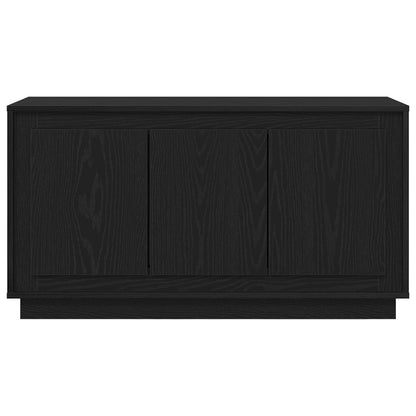 Sideboard Zwart Eiken 102X35X55 Cm Engineered Wood