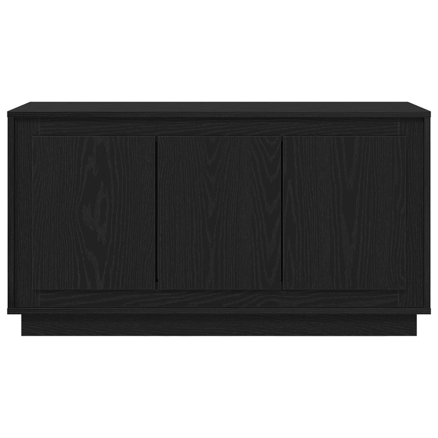 Sideboard Zwart Eiken 102X35X55 Cm Engineered Wood