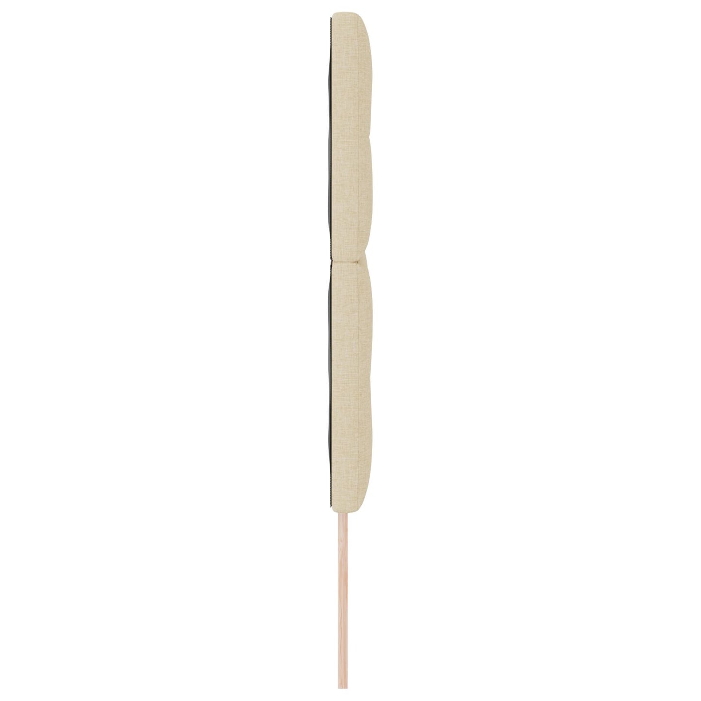 Hoofdbord Met Knopen En Tufting Stof Crème 140 cm Hoog hoofdbord