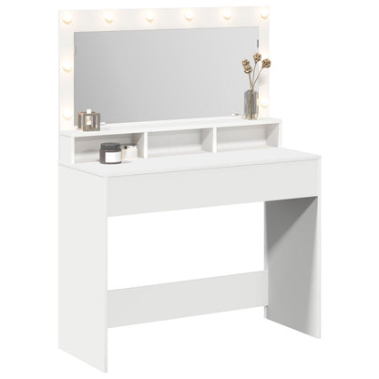 Te Kaptafel Met Led-Verlichting - Wit 100 x 41 x 135 cm