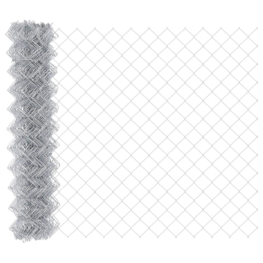 Kettinglinkhek Met 20 U-Posten Zilver 1,2X10 M Staal