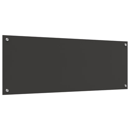 Keuken Achterwand 110X40X0,6 Cm Gelaagd Glas Donkergrijs 110 x 40 cm