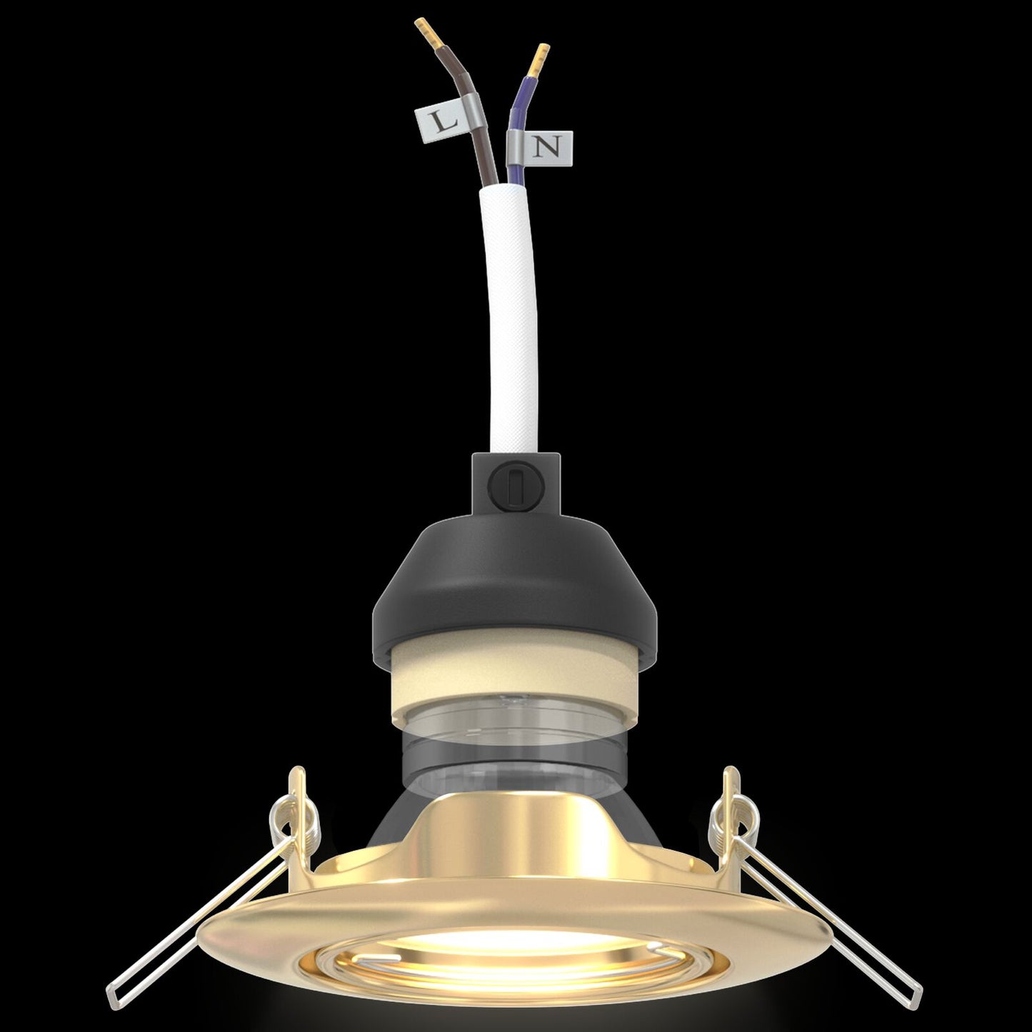 Lampen Set Van 6 Metaal 9 Cm Modern Ingebouwde Lampen Goud