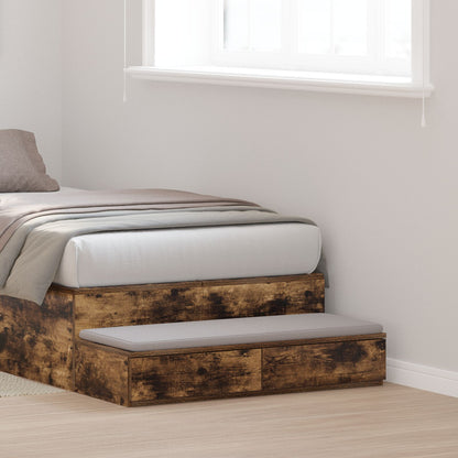 Bedlade Geengineerd Hout Gerookt eiken 75 x 36,5 x 16,5 cm