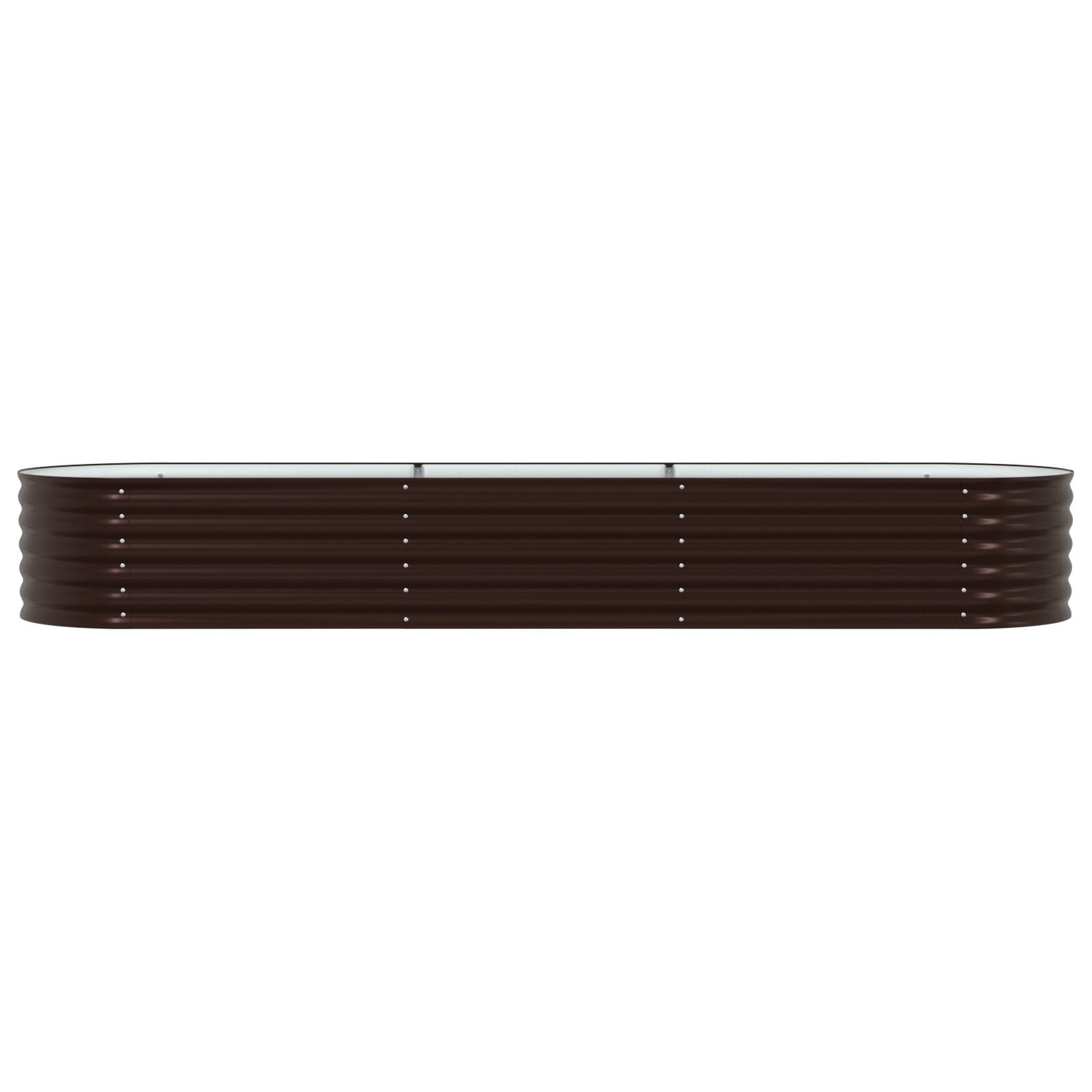 Tuin Verhoogd Bed Gegalvaniseerd Staal 320 x 80 x 44 cm Bruin