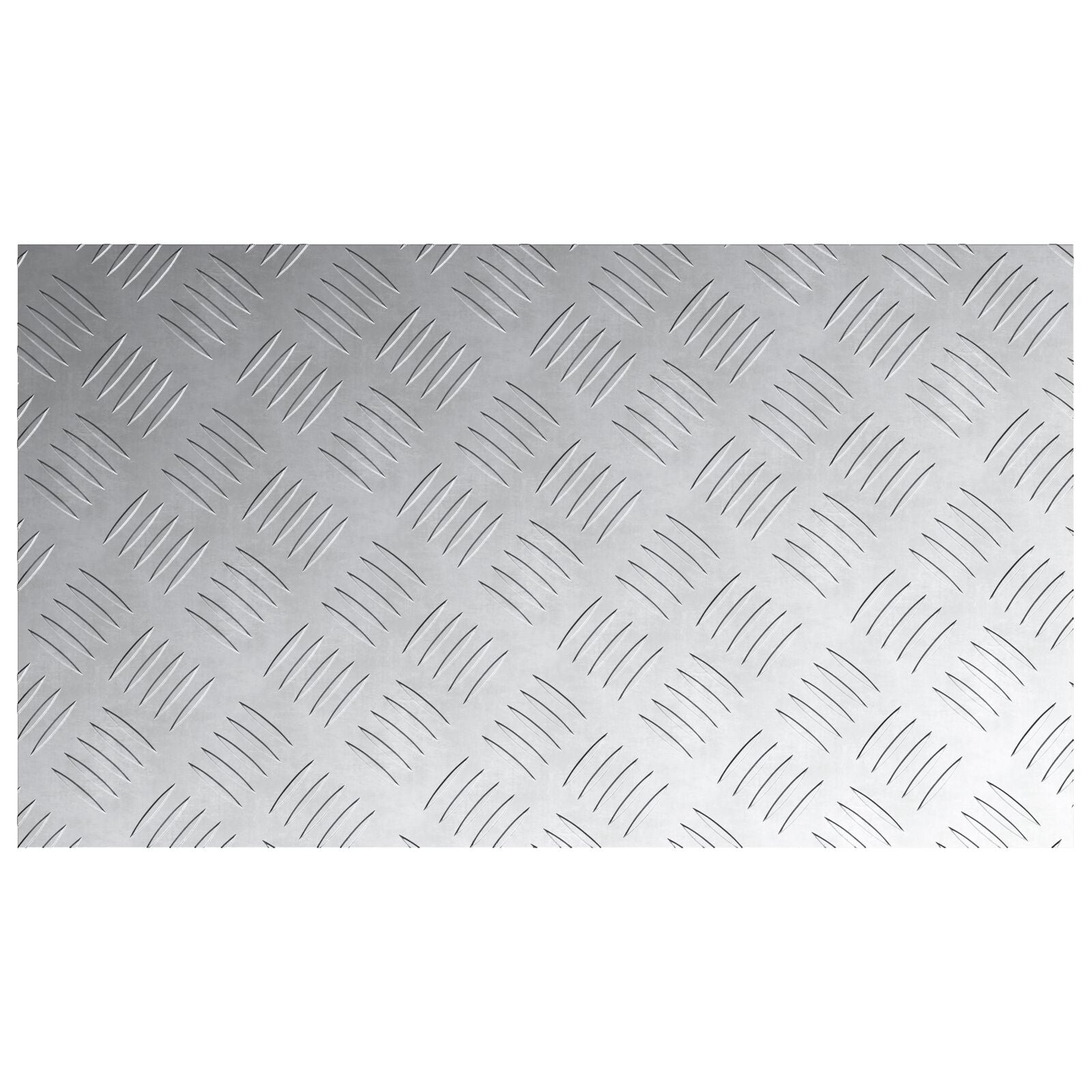 Aluminium Checker Platen 2 Stuks Antislip 70X40 Cm 70 x 40 x 0.3 cm Rechthoekig