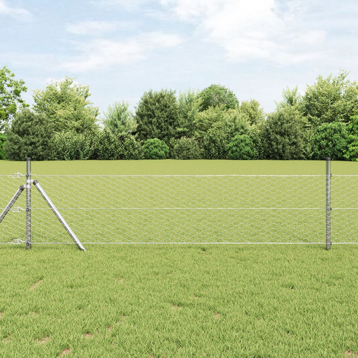 Zeskanthek 0,4X10 M Thermisch Verzinkt Staal 10 x 0,4 m 50 mm