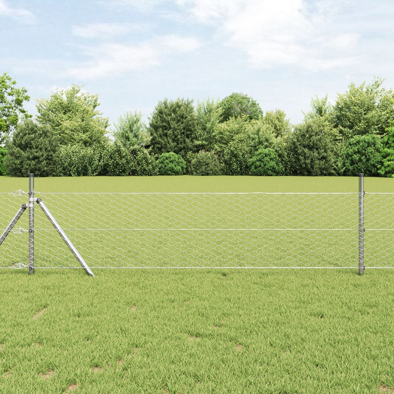 Zeskanthek 0,4X10 M Thermisch Verzinkt Staal 10 x 0,4 m 50 mm