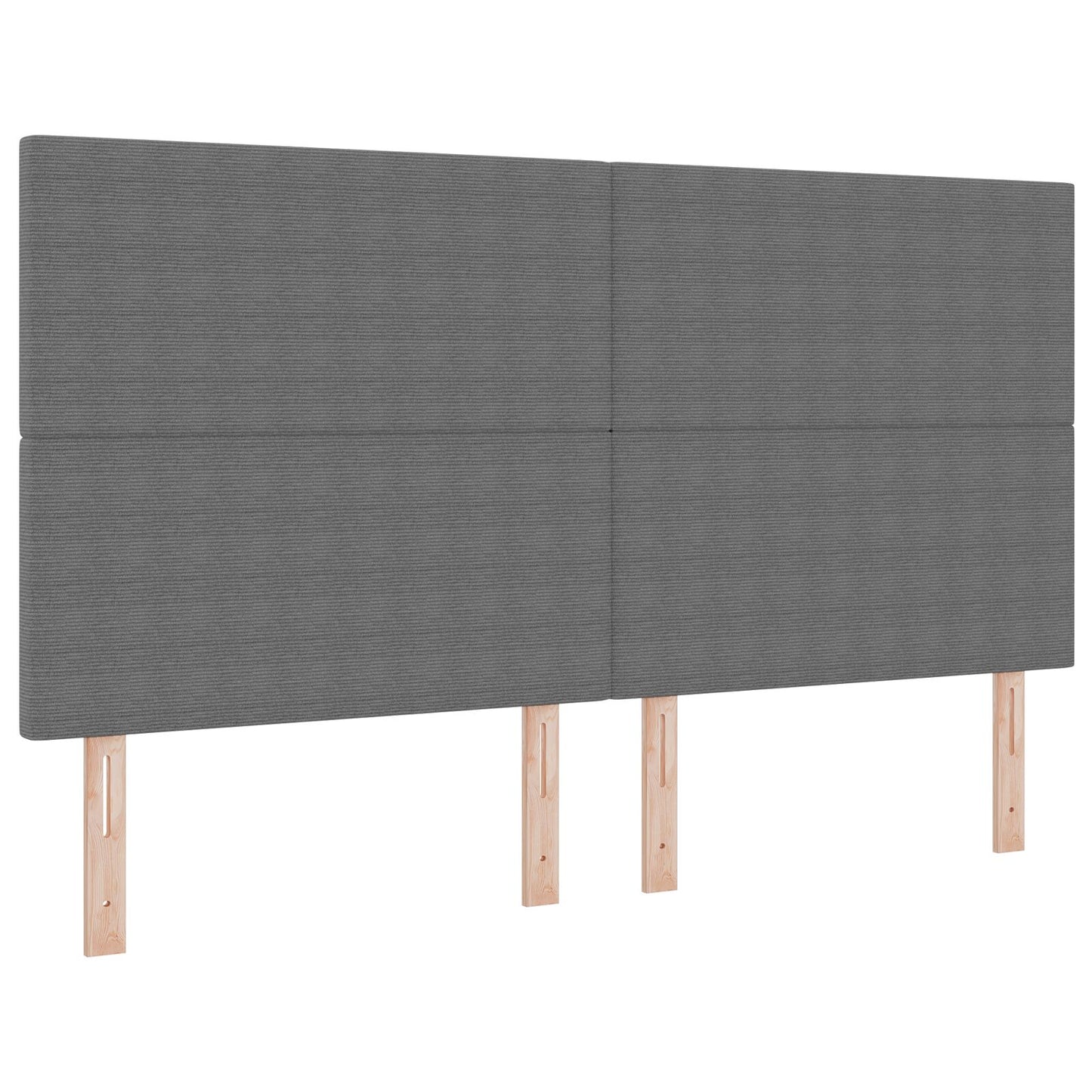 Boxspringbed Met Matras Donkergrijs Super King Korduroystof
