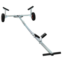 Boottrailer Met 2 Wielen, Vouwbaar En Verstelbaar, 160 Kg Staal