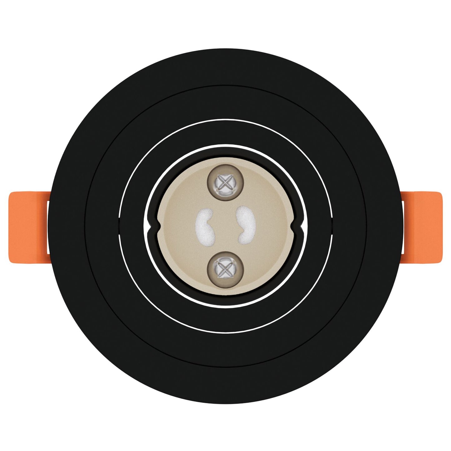 Ingebouwde Spotlights 24 Stuks Rond Gu10 Zwart Ø91 Mm