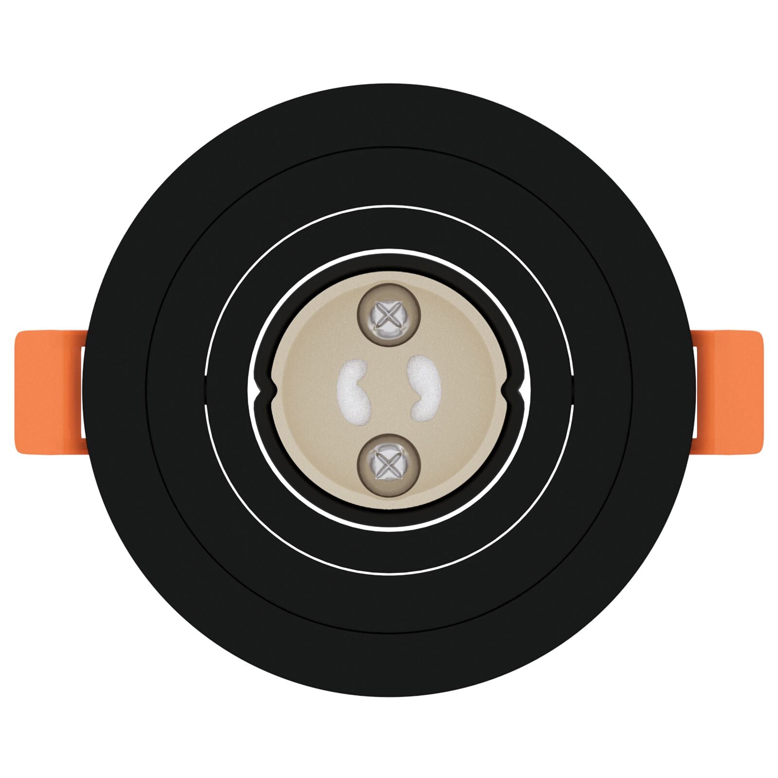 Ingebouwde Spotlights 24 Stuks Rond Gu10 Zwart Ø91 Mm