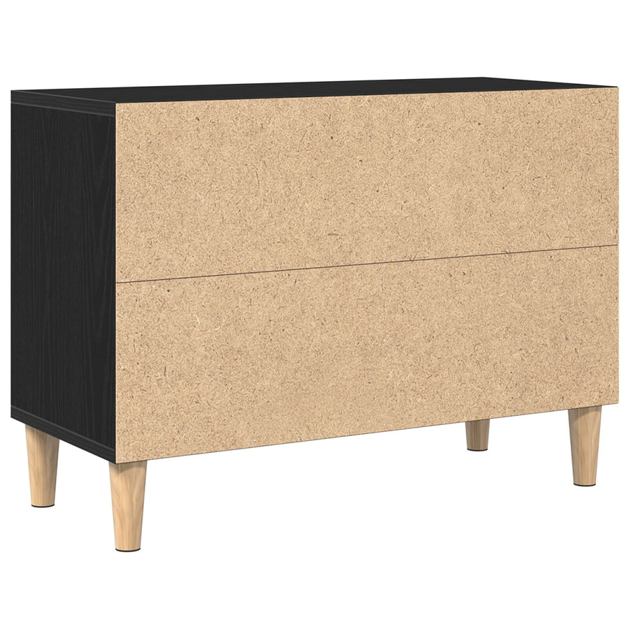En Tv-Kast - 69.5X30X50 Cm, Gemaakt Van Bewerkt Hout 69.5 cm Zwarte eik
