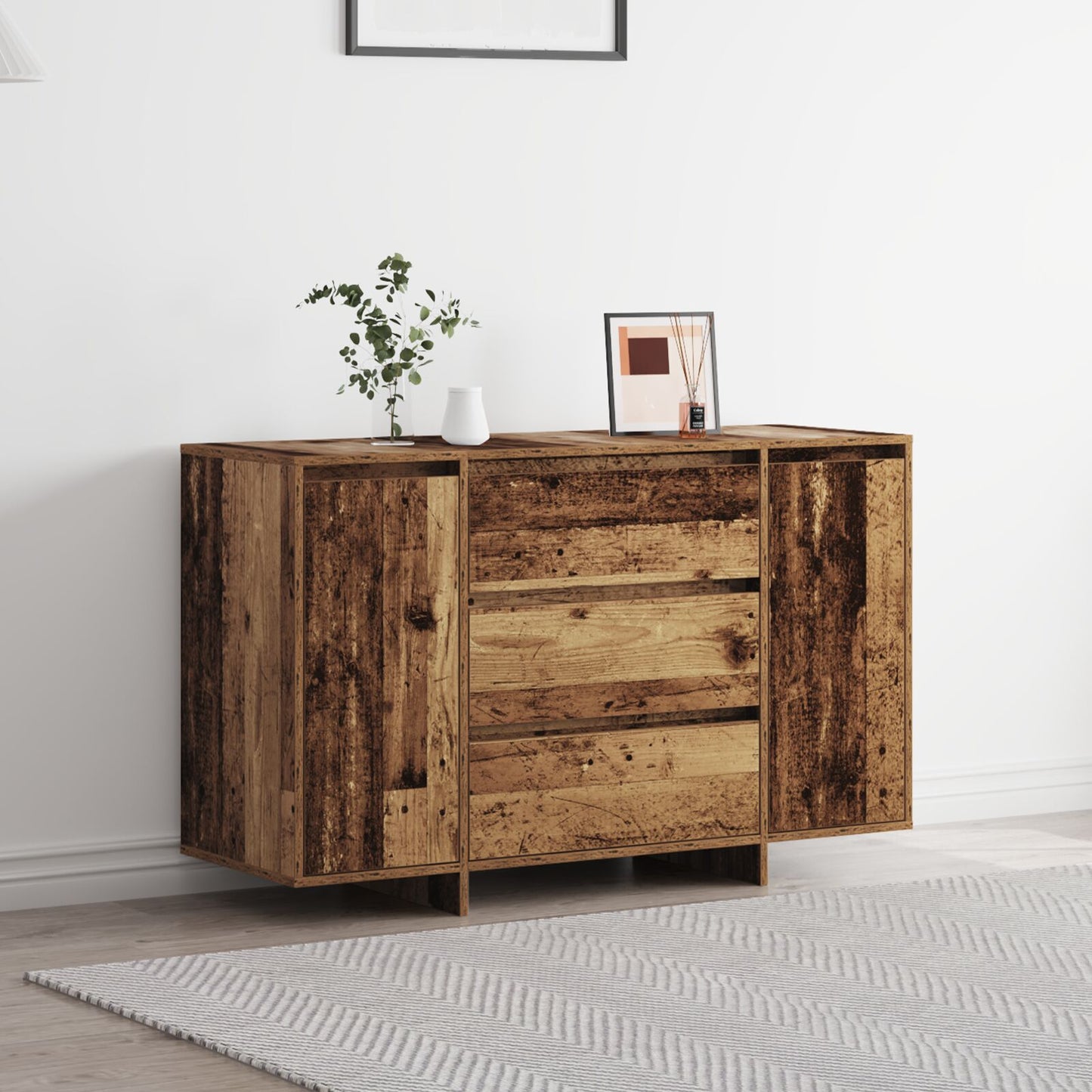 Dressoir Oude Hout Massief Gerecycled Hout Rustiek Dressoir