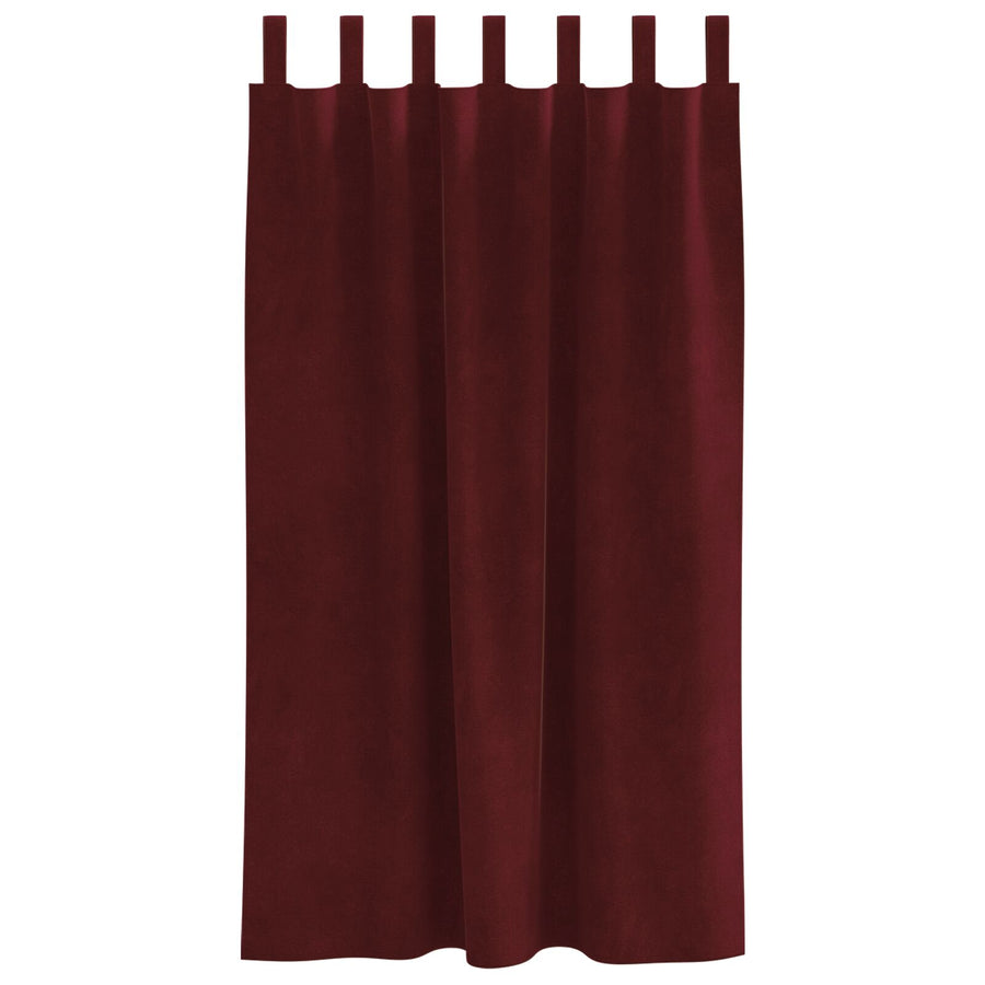 Blackout Gordijnen Met Hanglussen 2 Stuks Wijnrood Fluweel Bordeauxrood 140 x 175 cm met ophanglussen
