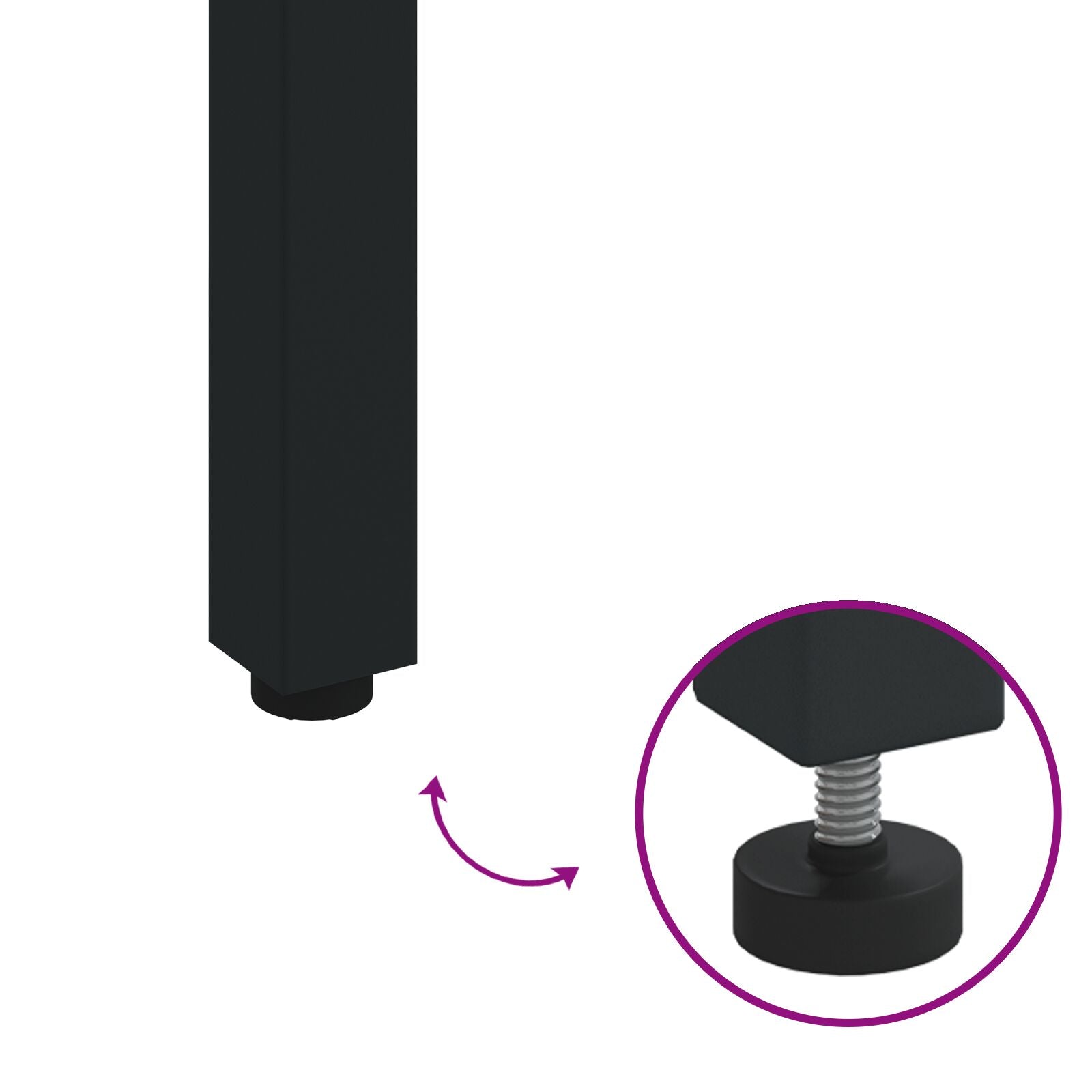 Tuin Tafel Massief Acaciahout En Metaal 150 x 90 x 75 cm Natuurlijk en zwart