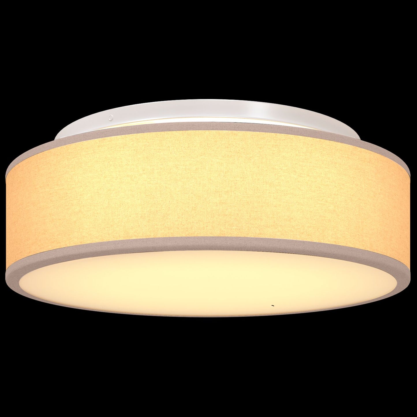 Plafondlampen Inbouw Ø 38 Cm Stoffen E27 Ø38 x 13.5 cm Taupe zonder sterrenlampenkap