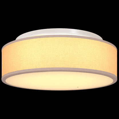 Plafondlampen Inbouw Ø 38 Cm Stoffen E27 Ø38 x 13.5 cm Taupe zonder sterrenlampenkap