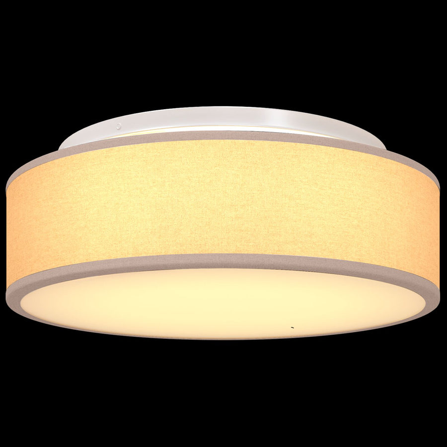 Plafondlampen Inbouw Ø 38 Cm Stoffen E27 Ø38 x 13.5 cm Taupe zonder sterrenlampenkap