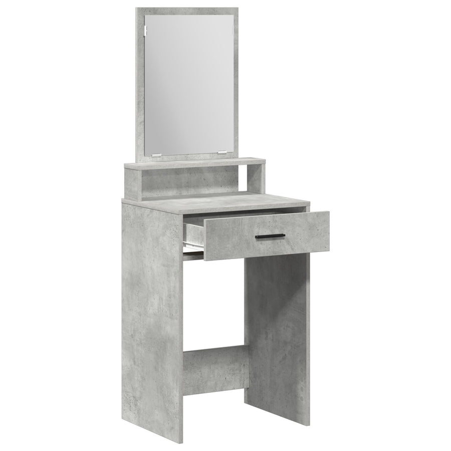 Kaptafel Met Lades Betonnen Grijs 50 x 41 x 140 cm Beton Grijs