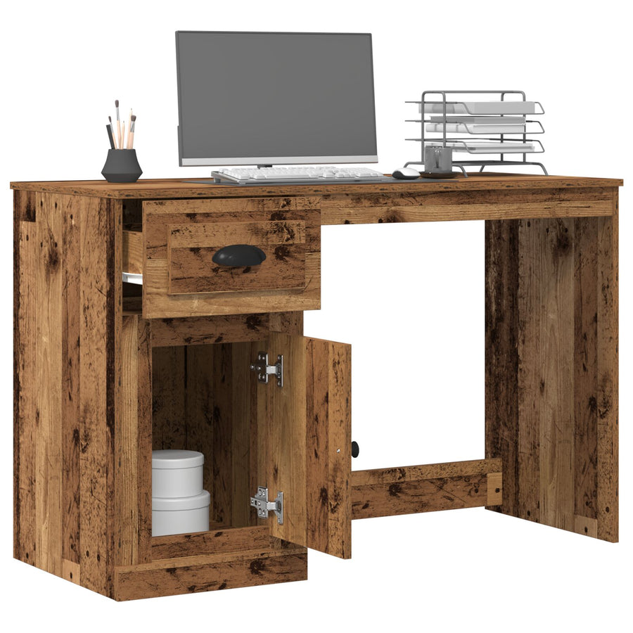 Bureau Met Opslag Oud Hout 50X115X75 Cm Gerecycled Hout Oude hout