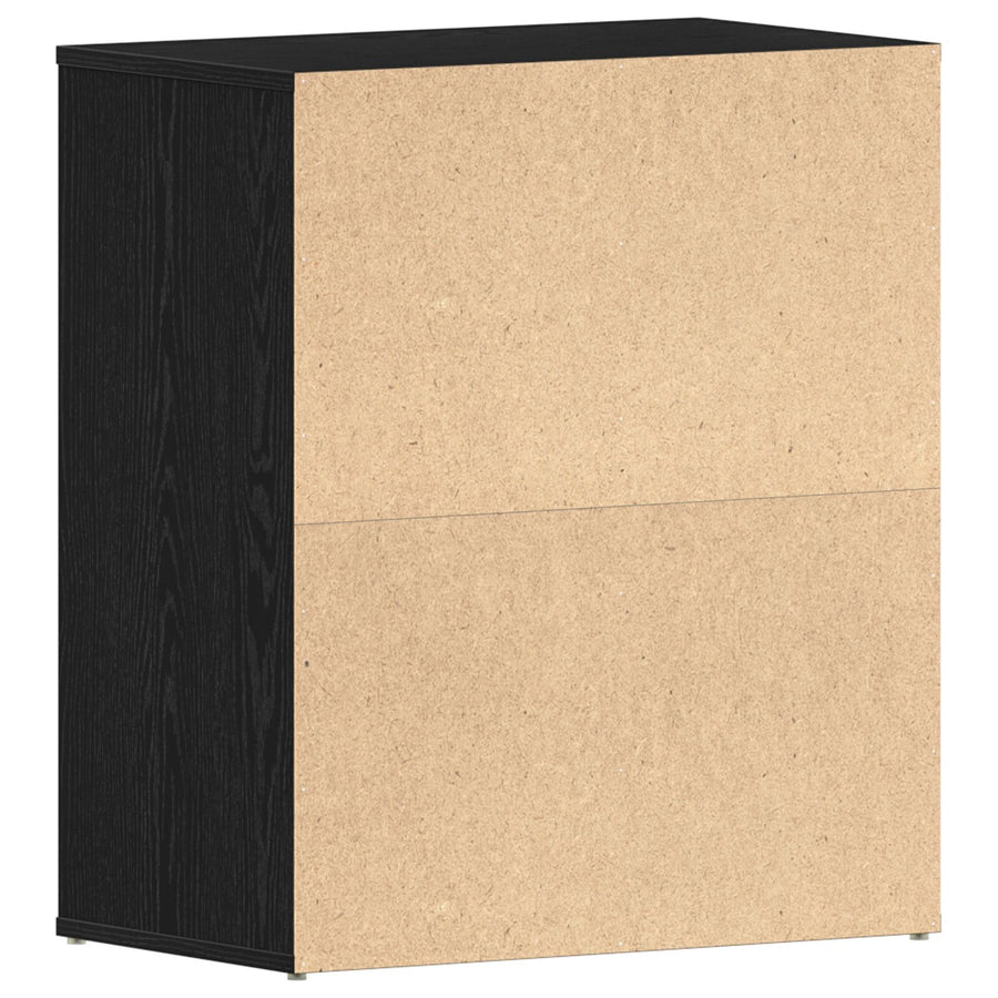 Schoenenkast Bewerkt Hout Zwart eiken 60 x 35 x 70 cm