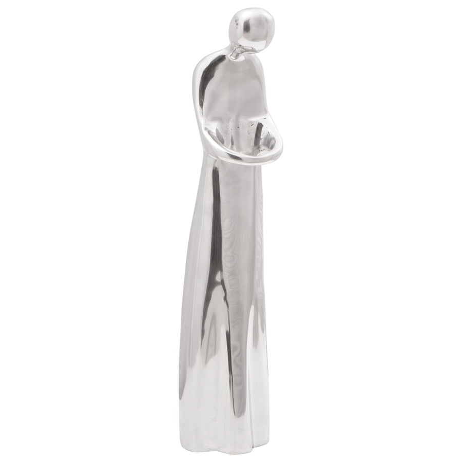 Beeld Zilver 10X16X49 Cm Aluminium