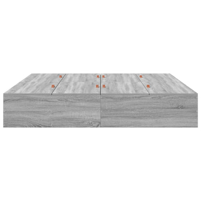 Opbergbedframe Grijs Sonoma 200 x 200 cm