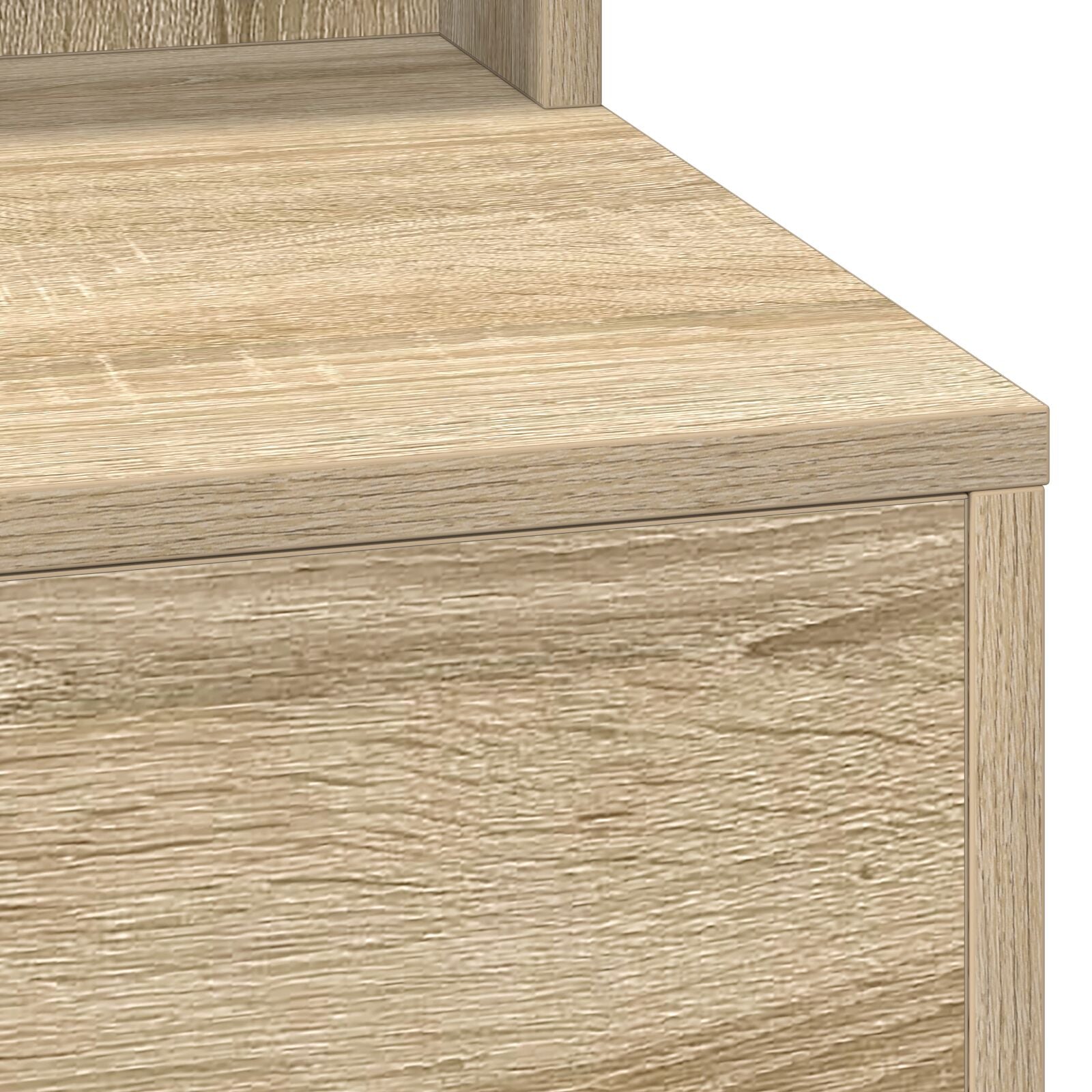 Kaptafel Met Led-Lampjes En Sonoma eik 100 x 41 x 135 cm