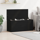 Storage box with storage Black oak 100 x 42 x 46 cm Engineered wood