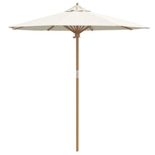 Tuinparasol 217X230 Cm Bamboe 217 x 217 x 230 cm Crème wit