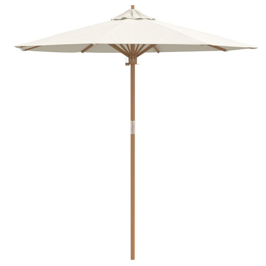 Tuinparasol 217X230 Cm Bamboe 217 x 217 x 230 cm Crème wit