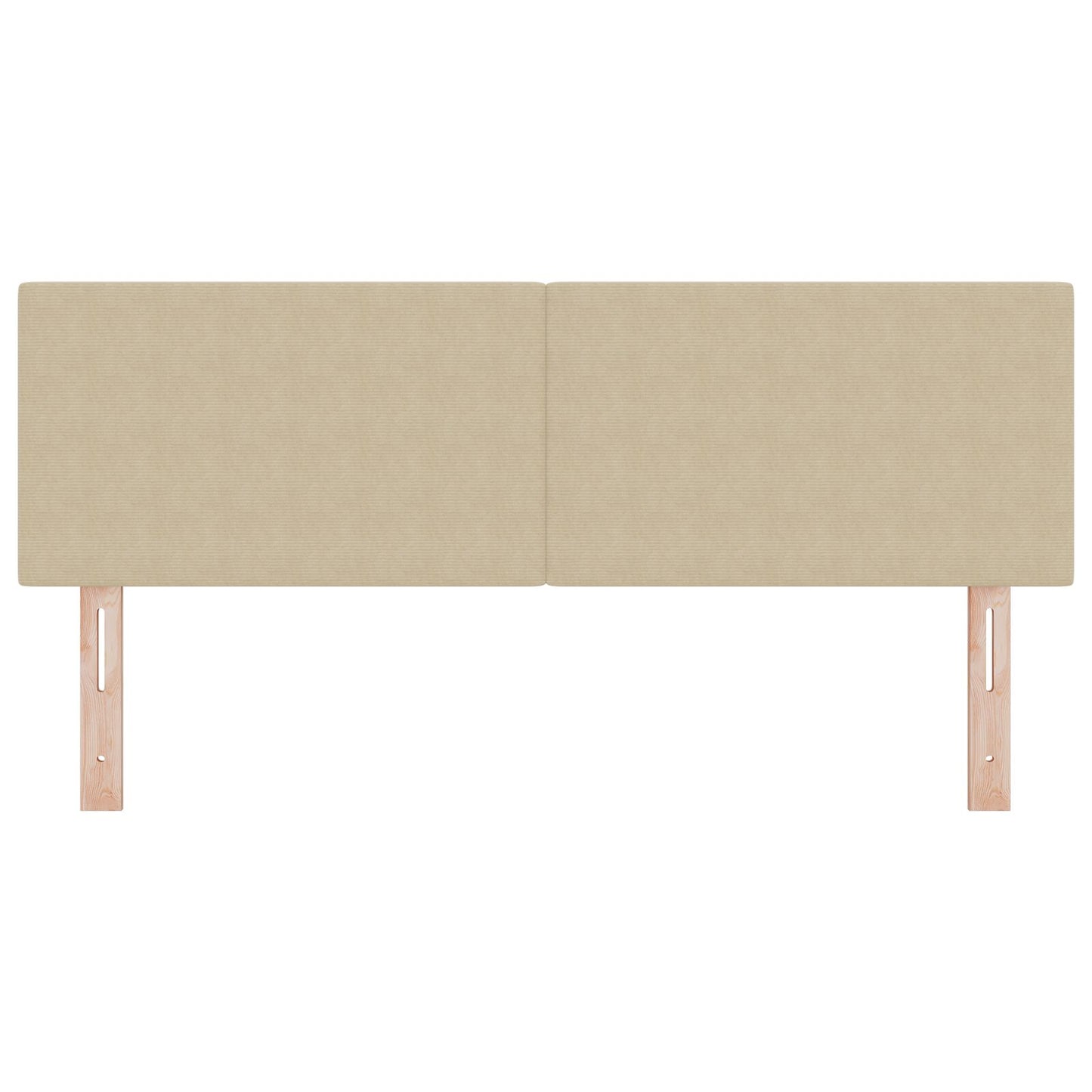 Hoofdbord Eenvoudig Ontwerp Corduroy Stof Lichtgroen grijs 140 cm Laag hoofdbord