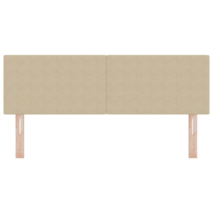 Hoofdbord Eenvoudig Ontwerp Corduroy Stof Lichtgroen grijs 140 cm Laag hoofdbord