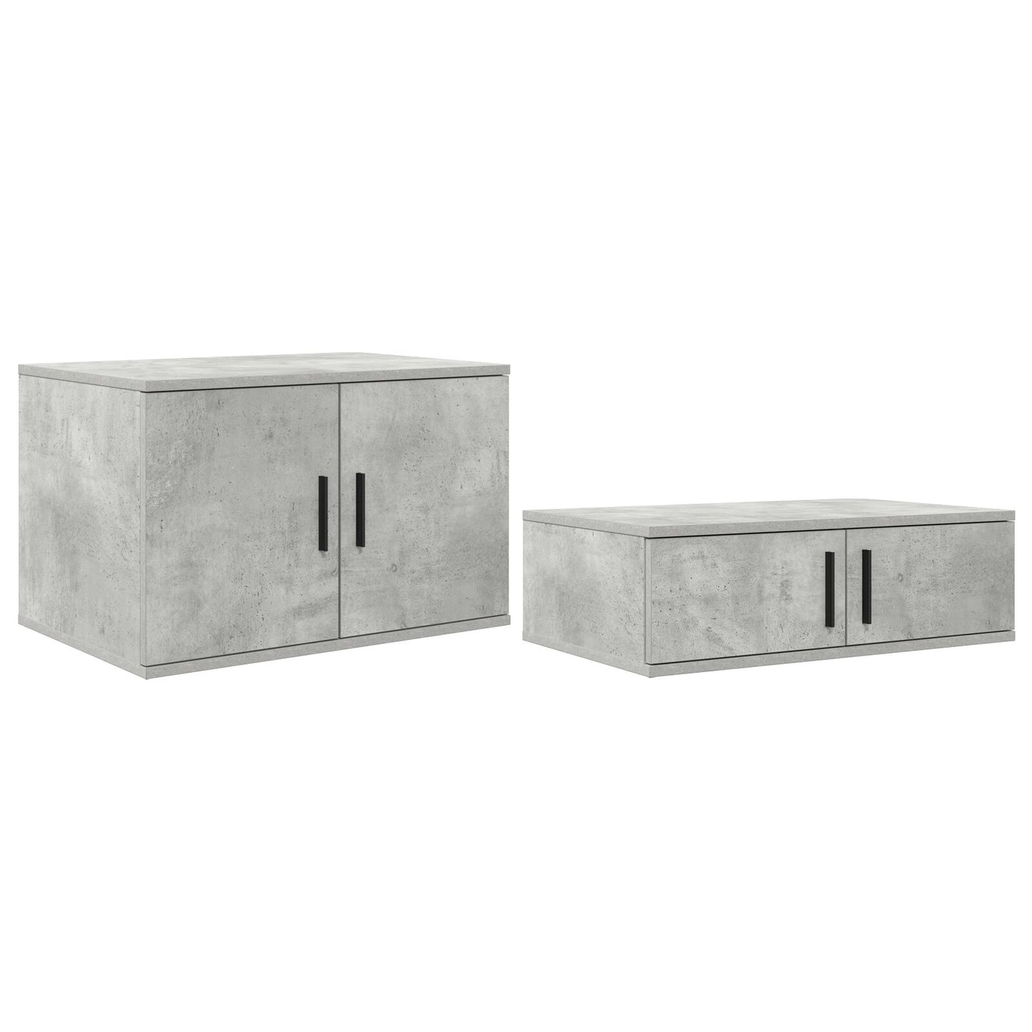 Opslagbed Beton Grijs Engineered Wood 75 X 190 Cm Opslagbedframe Artisanaal Eiken