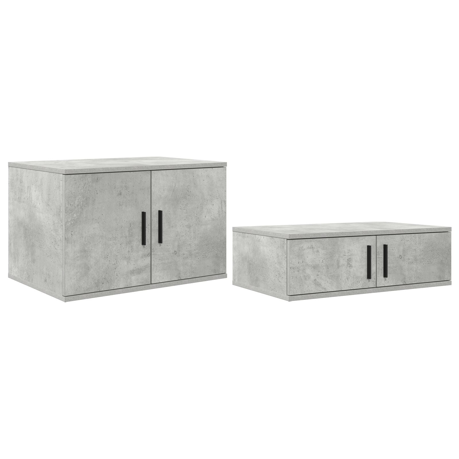 Opslagbed Beton Grijs Engineered Wood 75 X 190 Cm Opslagbedframe Artisanaal Eiken