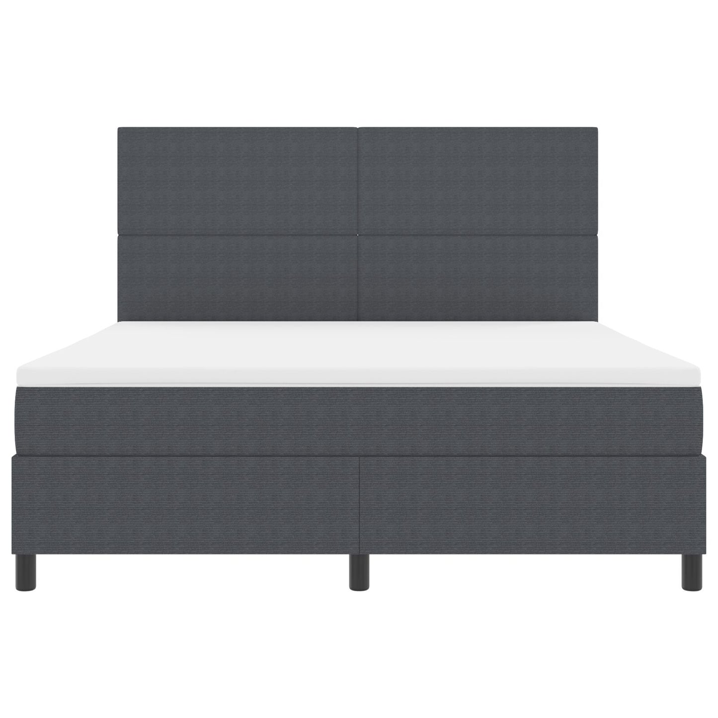 Boxspring Bed Met Matras Donkergrijs
